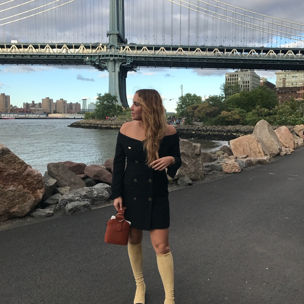 Parisa Wang leather crossbody handle bag